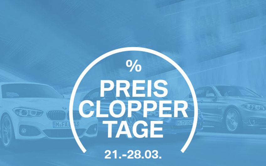 PreisClopper-Tage bei BMW und MINI Cloppenburg.